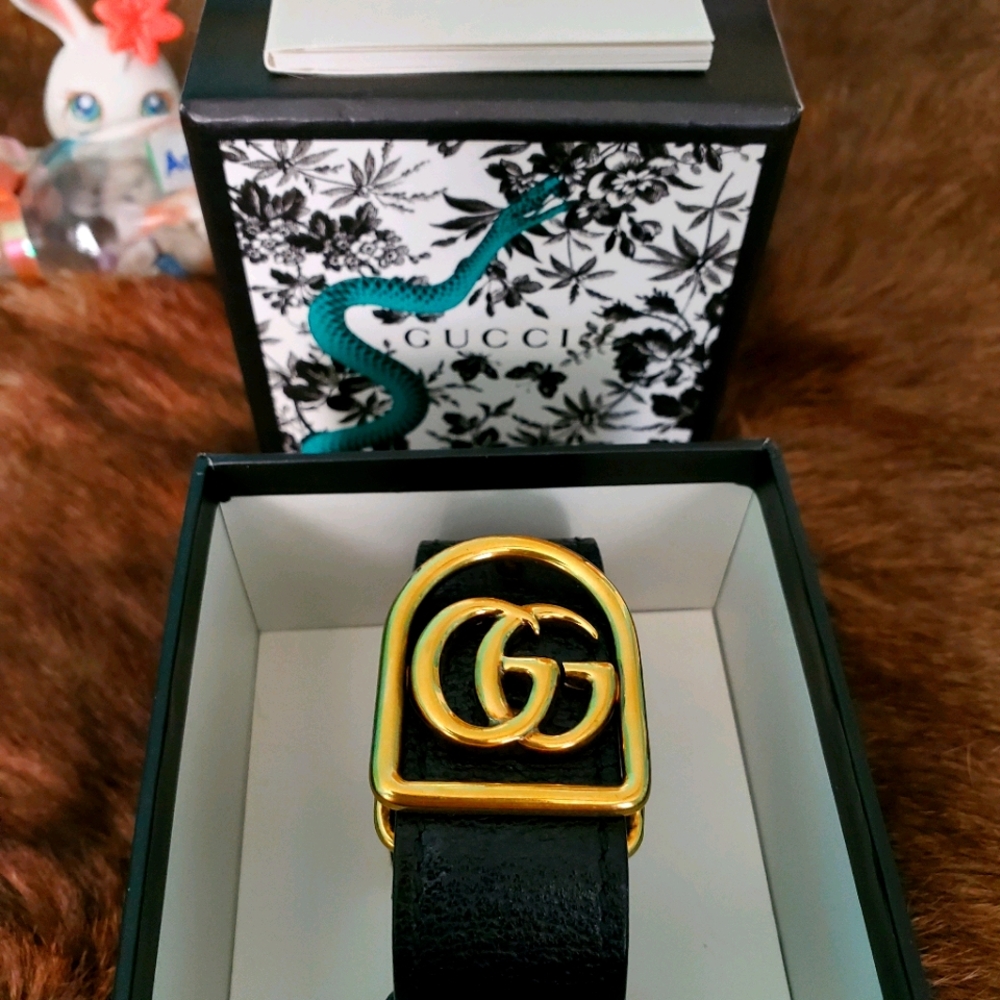 Authetic Gucci Leather bracelet.